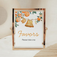 Baby Clothesline Orange Fruit Baby Shower Favours