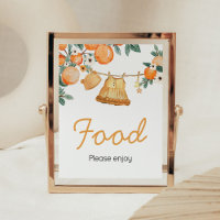 Baby Clothesline Orange Fruit Baby Shower Food