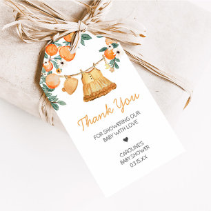 Baby Clothesline Orange Fruit Favour Tags
