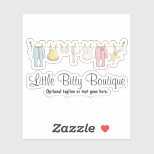Baby Clothing Clothesline Infants Sewing Name Logo