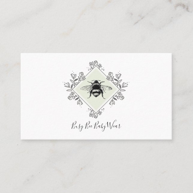 Baby Clothing Designer Online Shop Business Card (Front)