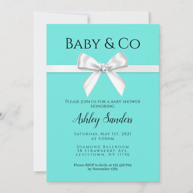 Baby & Co Baby Shower Invitation (Front)