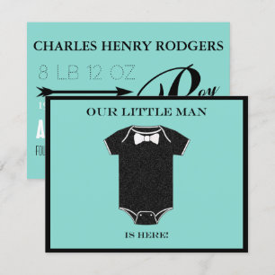 BABY & CO Boy Birth Announcement Card