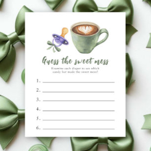 Baby coffee baby shower Guess the sweet mess game