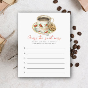 Baby coffee baby shower Guess the sweet mess game