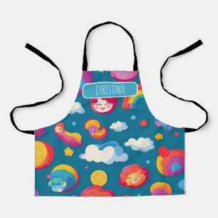 Baby Colourful Personalised Pattern Apron