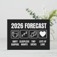 Baby Coming Soon 2026 Forecast Baby Shower Funny 
