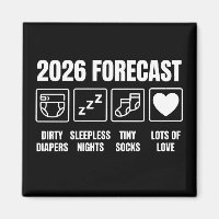 Baby Coming Soon 2026 Forecast Baby Shower Funny 