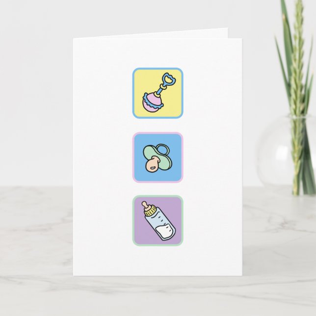 Baby Congratulations for new parents Card (Front)