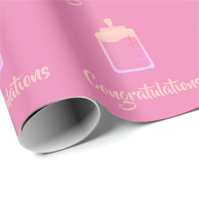 baby congratulations gift wrap by dalDesignNZ (Roll Corner)