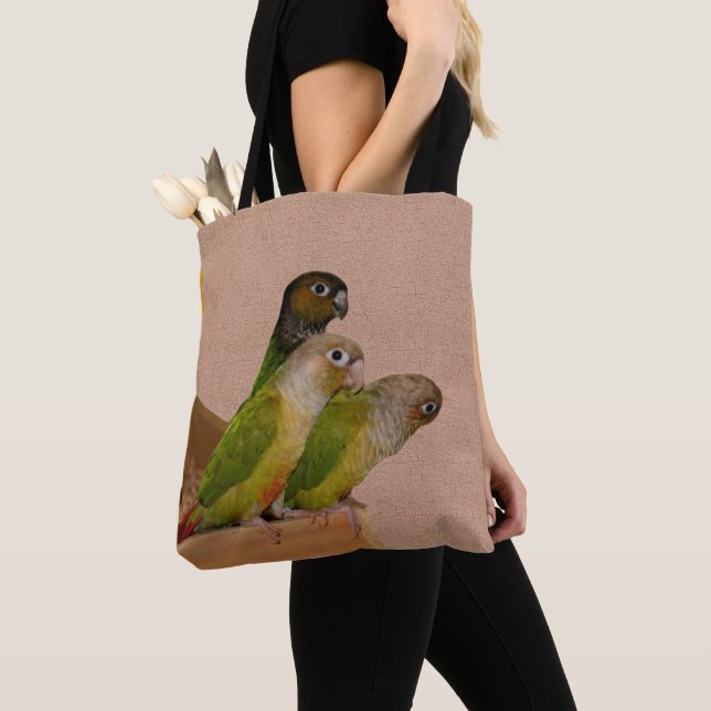 Baby Conure Parrots Bird  Tote Bag (Close Up)