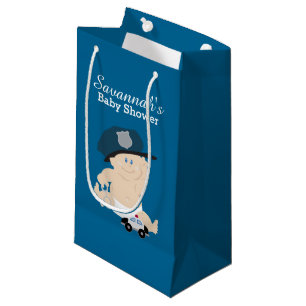 Baby Cop Policeman Baby Shower Gift Bag