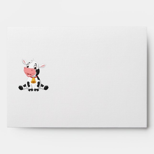Baby Cow Baby Shower  Envelope (Front)