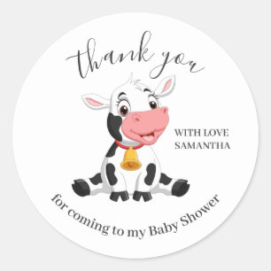 Baby Cow Thank You Favour Tags