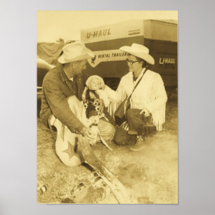 BABY COWBOY POSTER PRINT - UP TO 52"