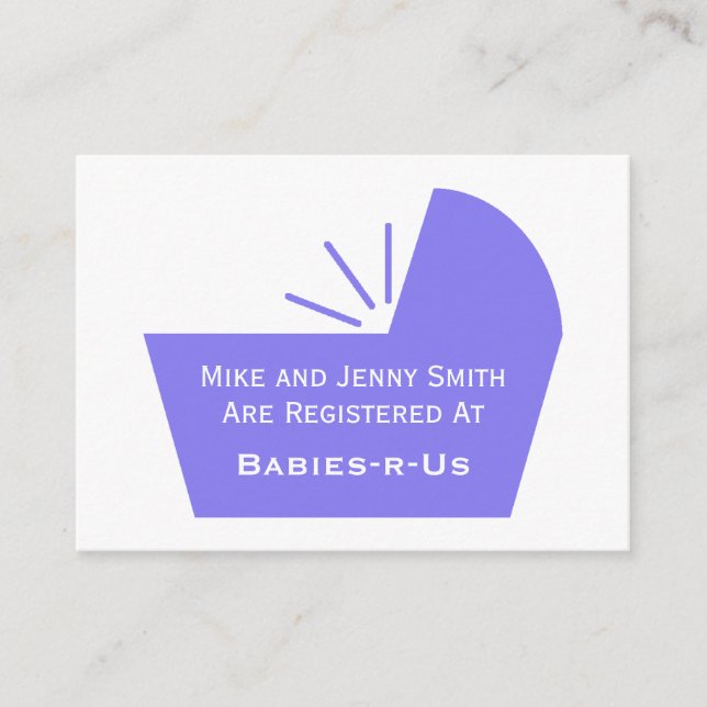 Baby Crib Icon Enclosure Card (Front)