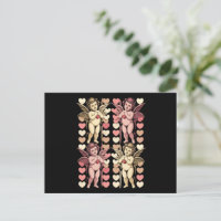 Baby Cupid Coquette bow Retro Valentines Day