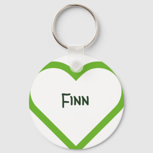 Baby Custom Name Heart Key Ring