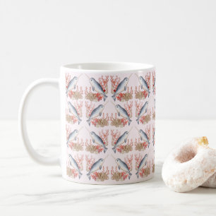 Baby cute Narwhal ocean seashells Coffee Mug