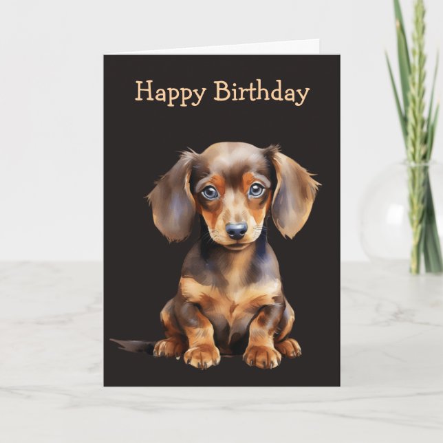 Baby Dachshund Card (Front)
