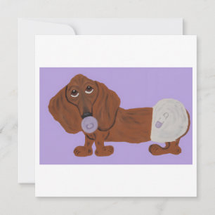 Baby Dachshund Card