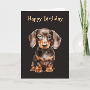 Baby Dachshund Card