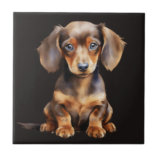 Baby Dachshund Tile