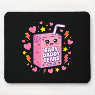 Baby Daddy Tears Kawaii Juice Box Cute Funny Mouse Mat