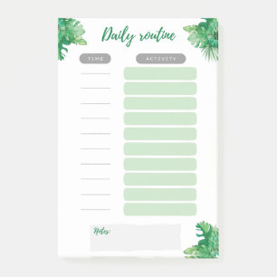 Baby Daily Routine Post-it Jungle Post-it Notes