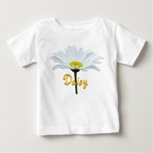 Baby Daisy T-shirt Personalised Daisy Baby Shirt
