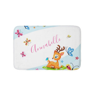 Baby dear (deer) personalised bath mat