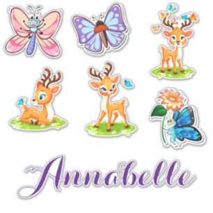 Baby dear (deer) personalised set