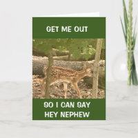 **BABY DEAR** SAYS HAPPY BIRTHDAY NEPHEW