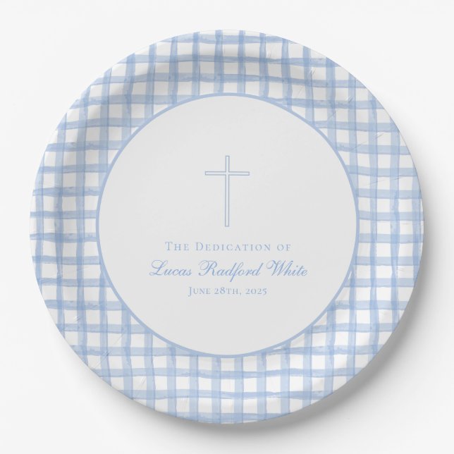 Baby Dedication/Baptism Celebration Plate (Front)