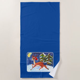 Baby Deer Beach Towel