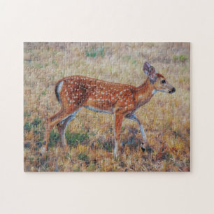 Baby Deer Fawn Artsy Nature Puzzle