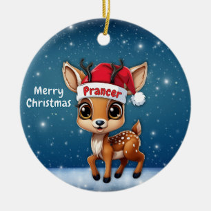 Baby Deer, Fawn, Doe, Reindeer🦌 🎄Merry Christmas Ceramic Tree Decoration