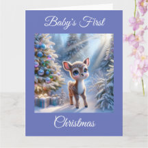 Baby Deer First Christmas