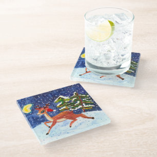 Baby Deer Glass Coaster