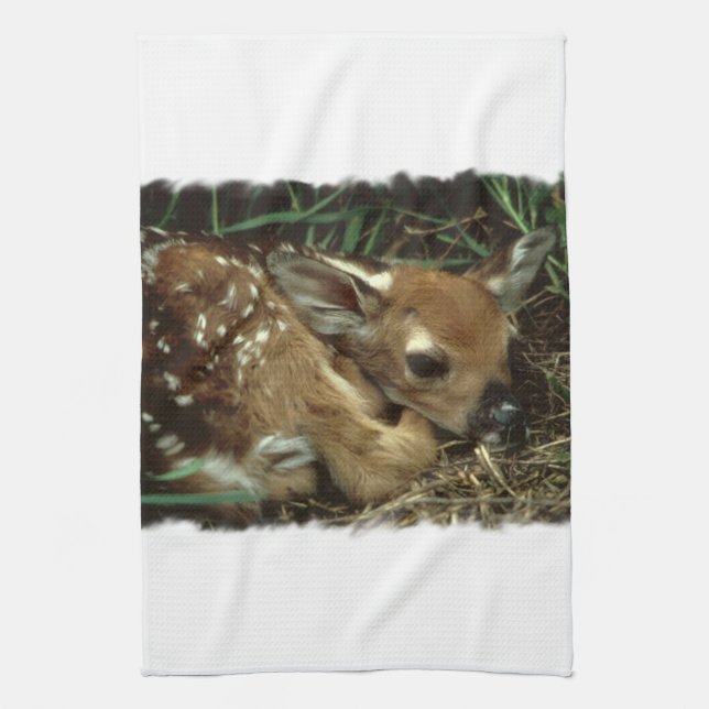 Baby Deer Kitchen Towel (Vertical)