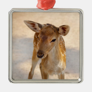 Baby Deer Metal Tree Decoration