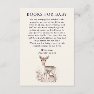 Baby Deer Mother Forest Animals Books for Baby Enclosure Card
