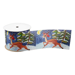 Baby Deer Satin Ribbon