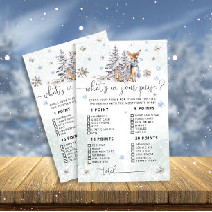 Baby Deer Whats in Your Purse Baby Shower Game