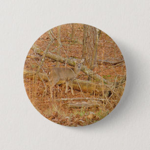 Baby Deer's First  winter 6 Cm Round Badge