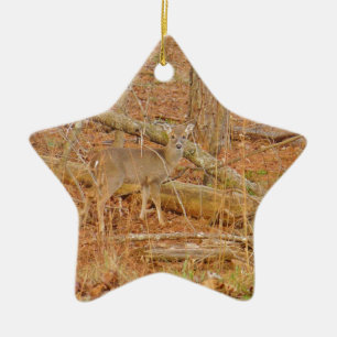 Baby Deer's First  winter Ceramic Tree Decoration