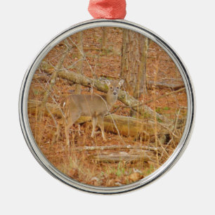 Baby Deer's First  winter Metal Tree Decoration