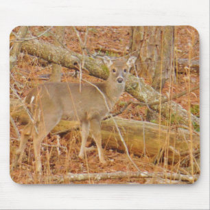 Baby Deer's First  winter Mouse Mat
