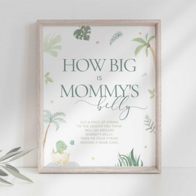 Baby Dino Baby Shower Late Night Diapers Sign (Creator Uploaded)
