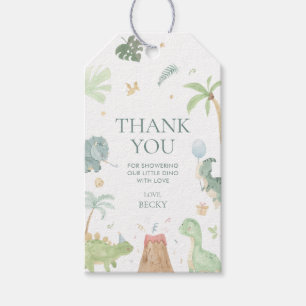 Baby Dino Baby Shower Party Favour Gift Tags